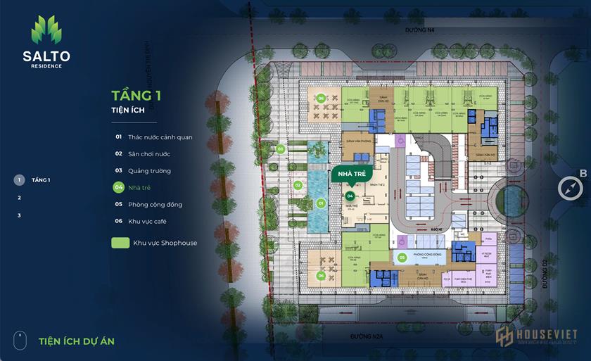 Tiện ích dự án Salto Residence Tiện ích dự án Salto Residence