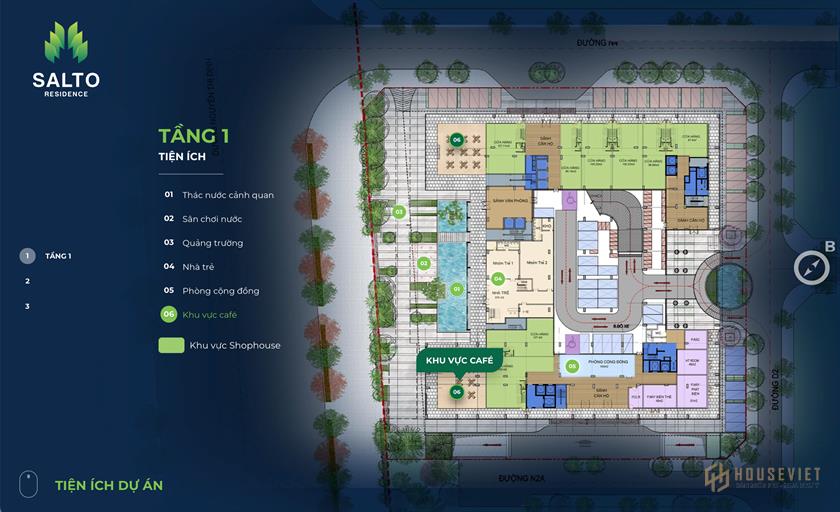 Tiện ích dự án Salto Residence Tiện ích dự án Salto Residence