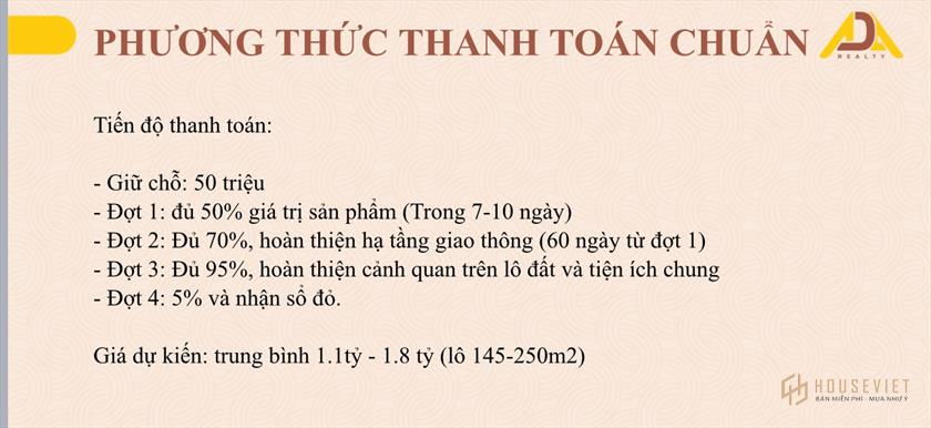 Chính sách bán hàng Làng sinh thái Lộc Thanh