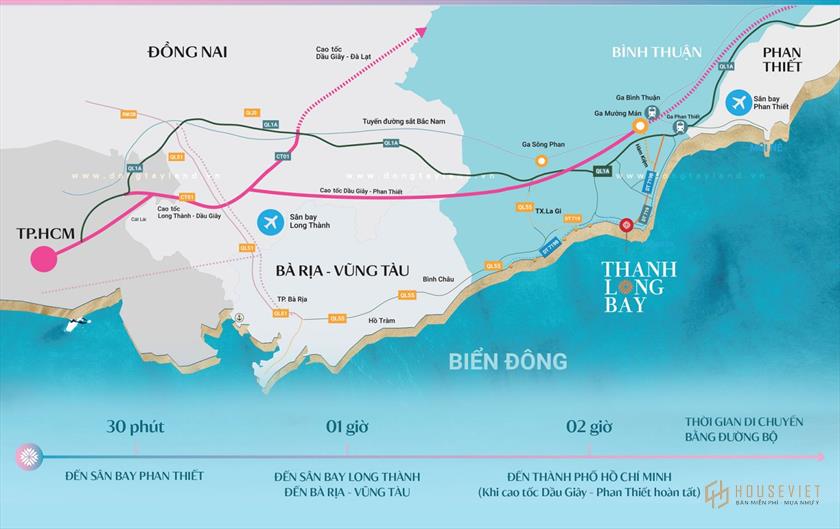 Liên kết vùng dự án Thanh Long Bay