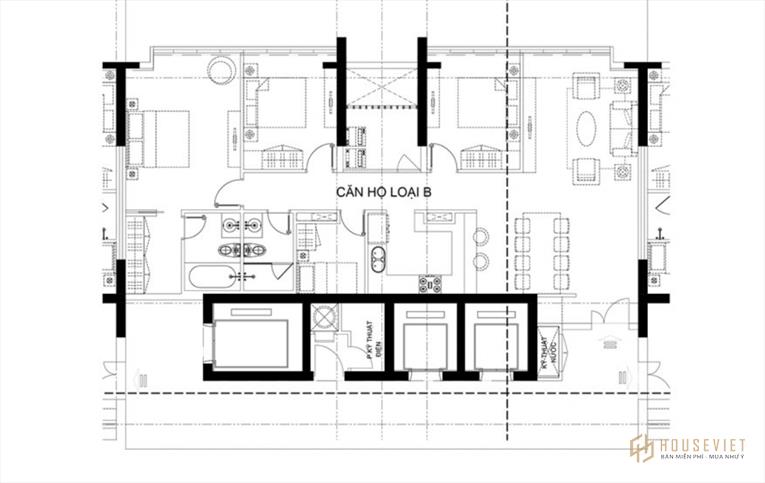 Mặt bằng thiết kế của dự án căn hộ Stella Võ Văn Kiệt