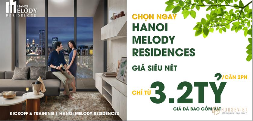 Giá bán dự án Ha Noi Melody Residences