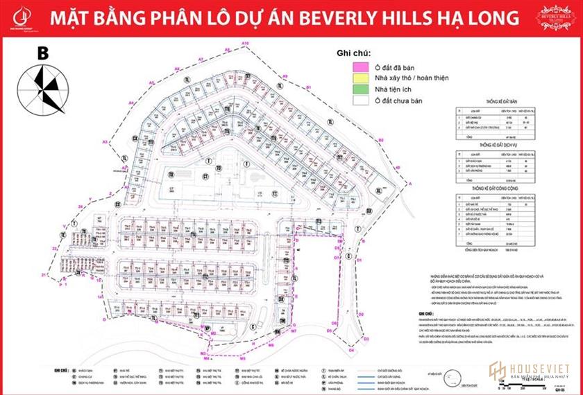 Mặt bằng dự án Beverly Hills Hạ Long
