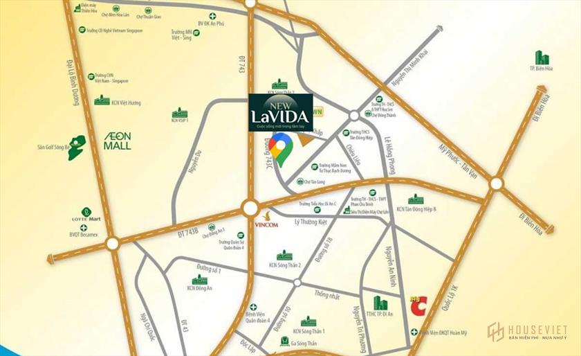 Vị trí dự án New Lavida