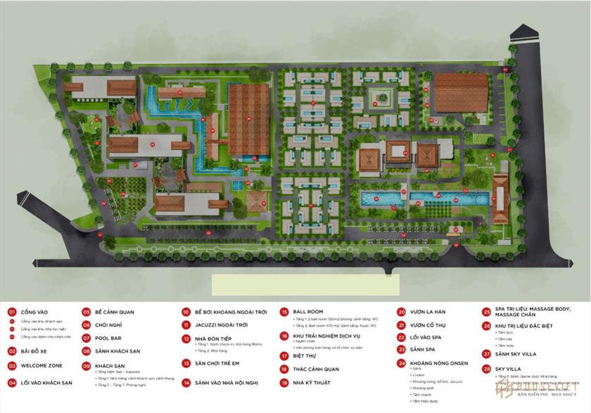 Tiện ích dự án APEC Mandala Retreats Kim Bôi