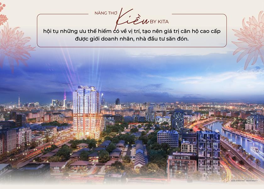 Phối cảnh đêm dự án căn hộ Kiều By Kita 927 Trần Hưng Đạo Quận 5