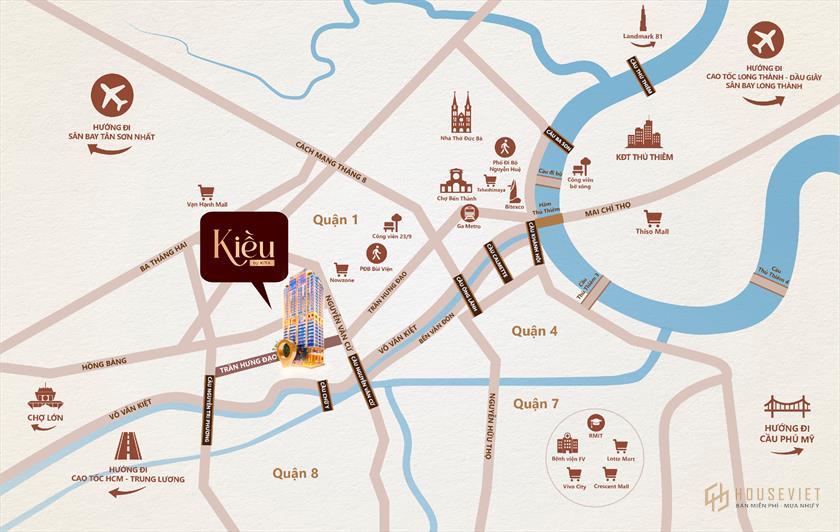 Vị trí vàng dự án Kiều By Kita