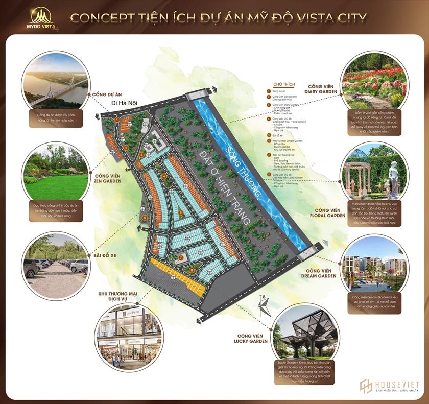 Tiện ích dự án Mỹ Độ Vista City Bắc Giang