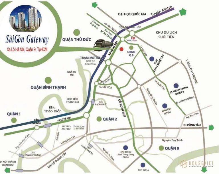 Vị trí dự án Saigon Gateway
