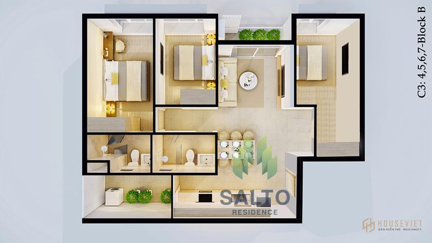 Thiết kế dự án Salto Residence
