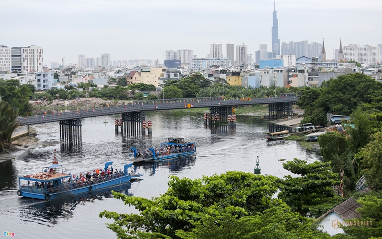 Cận cảnh cầu sắt An Phú Đông trước ngày thông xe 2