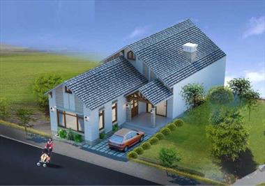 Bản vẽ thiết kế nhà đẹp 1 tầng diện tích 8,5 × 24m