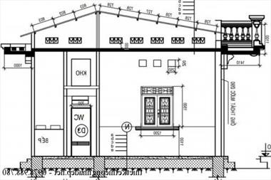 Bản vẽ thiết kế nhà cấp 4 mái tôn giá rẻ.