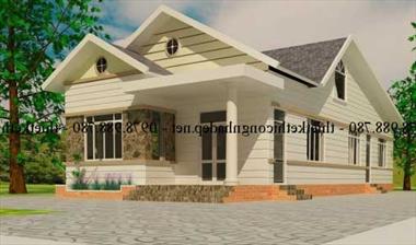 Mẫu thiết kế nhà cấp 4 diện tích 7x17m xây dựng tại đắk lắk