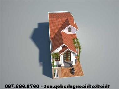 Mẫu nhà cấp 4 có gác xép 5x19m ở Nông thôn