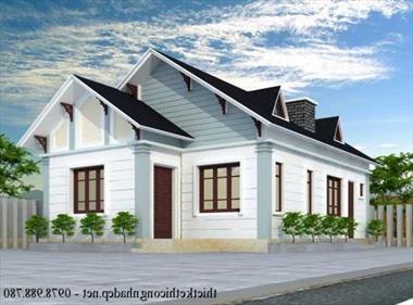 Mẫu nhà cấp 4 có 3 phòng ngủ diện tích 8,5 × 12,5m
