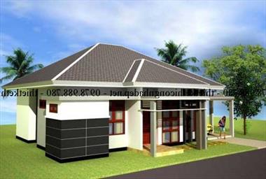 Mẫu nhà vườn cấp 4 mái ngói diện tích 11 × 12,5m