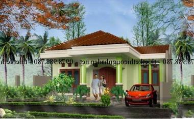 Thiết kế nhà cấp 4 diện tích 10x12m với tổng kinh phí 500 triệu đồng.