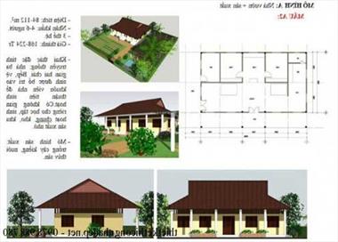 Nhà cấp 4 truyền thống 3 gian 2 trái rất đẹp.