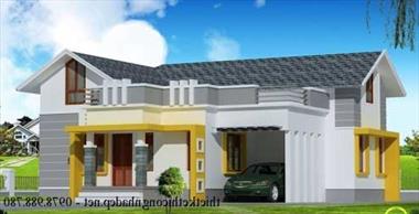 Phối cảnh mẫu nhà vườn cấp 4 mái bằng, mái thái đẹp 2022