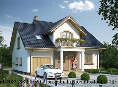 Bản vẽ mẫu nhà cấp 4 có gác lửng đẹp 11x13m