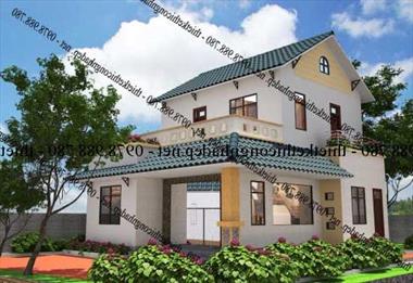 Giới thiệu mẫu biệt thự mái thái 2 tầng 8x10m tại Hà Tây