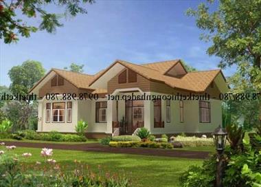 Mẫu biệt thự vườn 1 tầng đẹp diện tích 10x14m