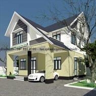 Bản vẽ biệt thự 2 tầng mái thái 8x11m tại Nghệ An
