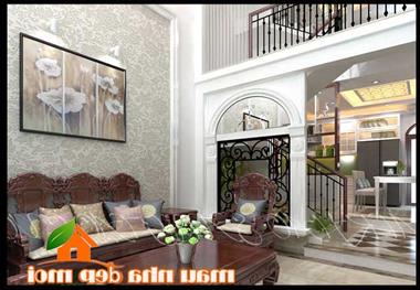 Mẫu nhà phố 4x14m 3 tầng đẹp phong cách Tân cổ điển