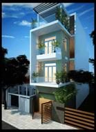 Mẫu nhà phố 3 tầng 5x18m có 3 phòng ngủ tại TP.