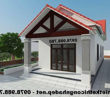 Chiêm ngưỡng mẫu nhà cấp 4 mái thái diện tích 7x14m