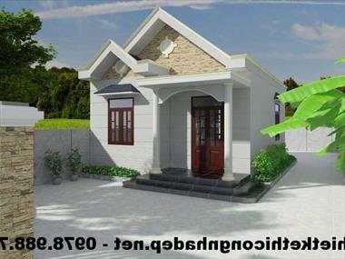 Mẫu nhà cấp 4 nhỏ gọn kinh phí đầu tư chỉ 250 triệu đồng