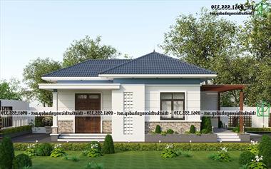 Nhà cấp 4 mái thái hiện đại 10x6m ở Tây Hồ NDNC4197