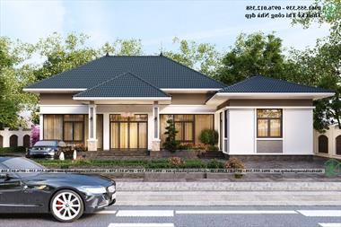 Mẫu nhà 1 tầng đơn giản 13x18m của anh Cường Phú Thọ NDBT1T144