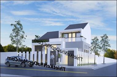 Bản vẽ nhà có gác lửng làm phòng thờ trên anh Dư