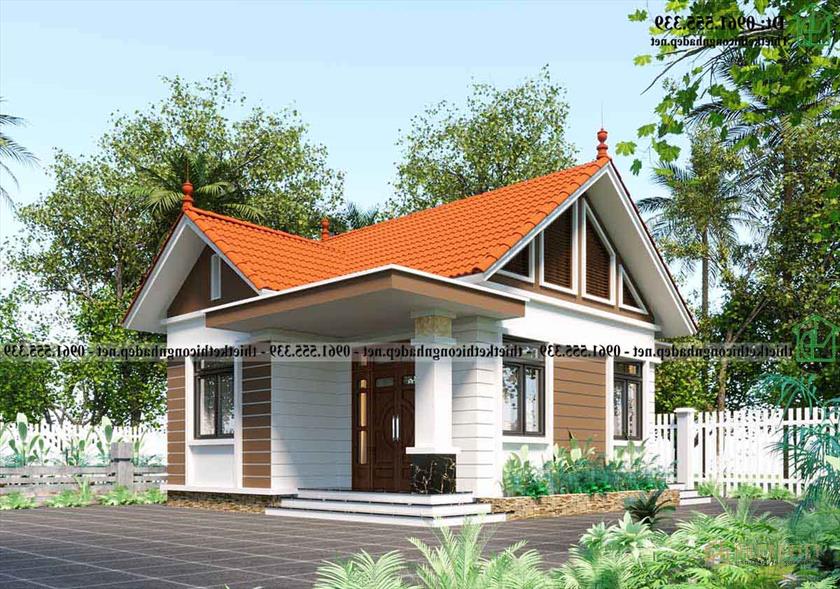 Mẫu Nhà Cấp 4 Mái Thái 2 Phòng Ngủ 7x8m Tại Nam Định Ndnc4198