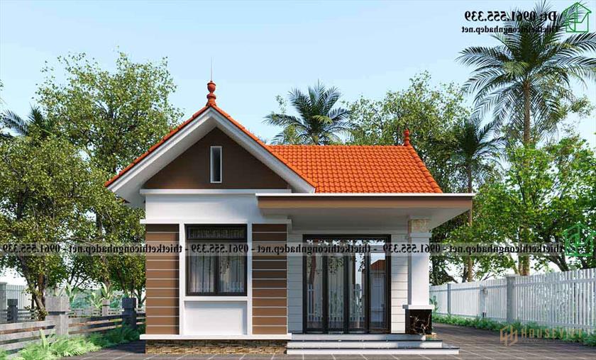 Mẫu Nhà Cấp 4 Mái Thái 2 Phòng Ngủ 7x8m Tại Nam Định Ndnc4198