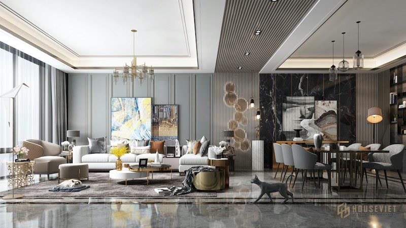 Thiết kế nội thất nhà biệt thự siêu hiện đại