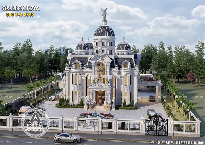 Ngoại thất biệt thự tân cổ điển cao cấp