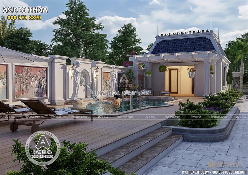 Hệ thống bể bơi rộng rãi phục vụ các hoạt động thể thao