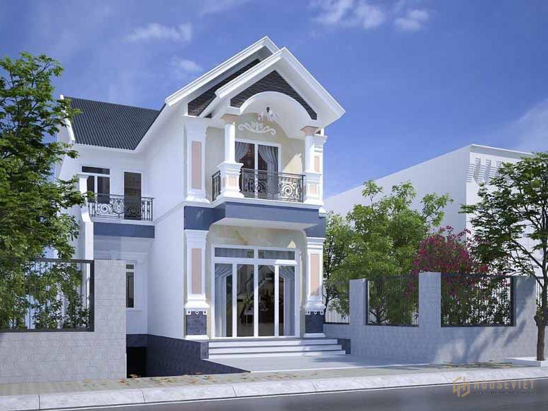 Nhà phố tân cổ điển 2 tầng đẹp