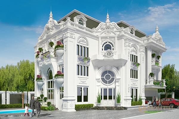 Mẫu biệt thự cổ điển pháp