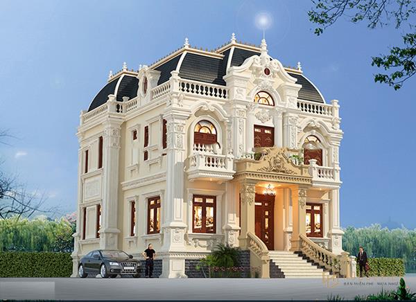 Mẫu biệt thự vườn cổ điển tạo không gian sống dễ chịu