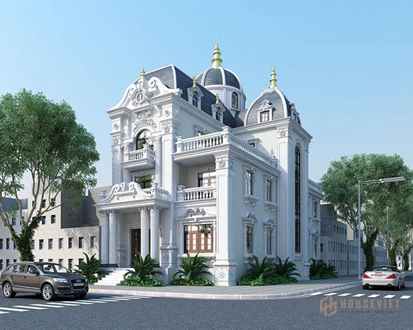 Cột, mái đều được chạm khắc tỉ mỉ, chọn màu khắt khe