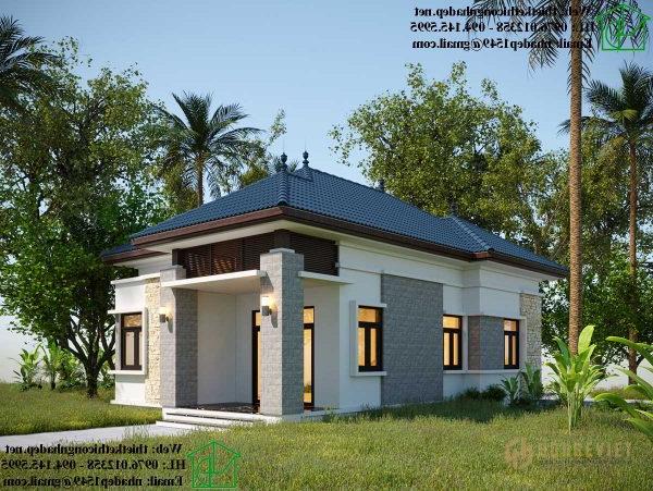 Mẫu nhà cấp 4 7x13m đẹp tại Cà Mau NDNC493.