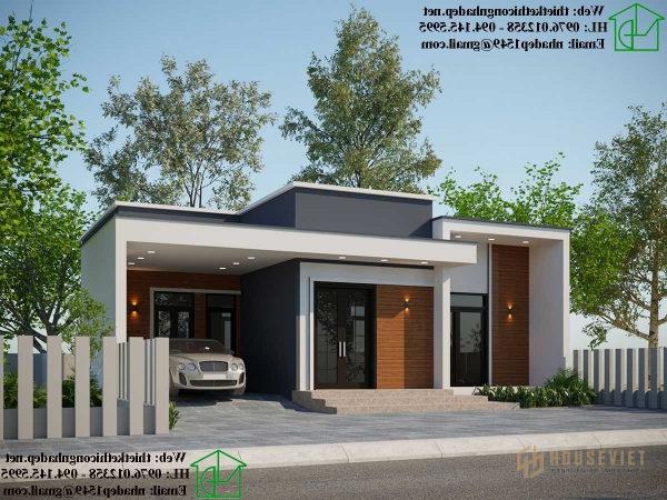 Thiết kế nhà cấp 4 kiểu Nhật đơn giản và tiện nghi NDNC4112.