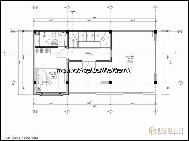 Thiết kế nhà phố có chiều ngang rộng