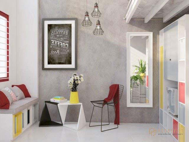 Thêm một vài gam màu mạnh để tạo điểm nhấn