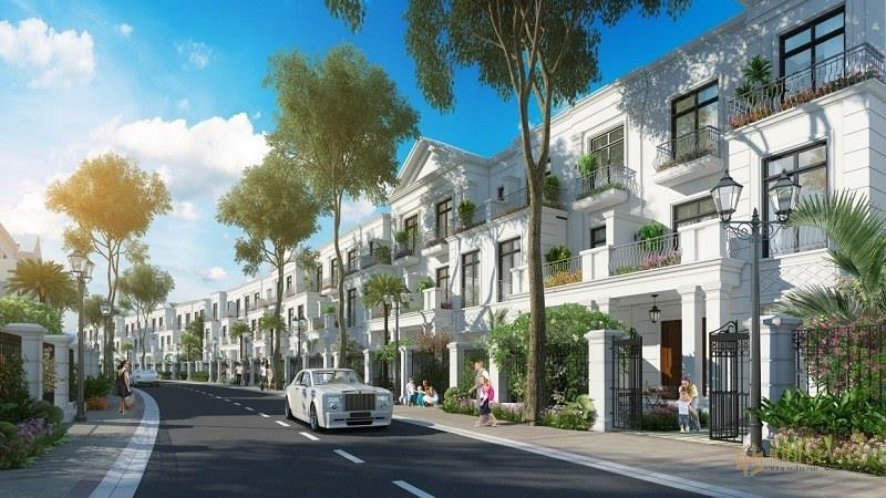 Thiết kế sang trọng thể hiện đẳng cấp bởi sự đồng nhất về cấu trúc của các biệt thự