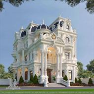 Mẫu biệt thự 3 tầng cổ điển kiểu Pháp (TGĐ: Anh Trung - Tây Ninh) BT33590